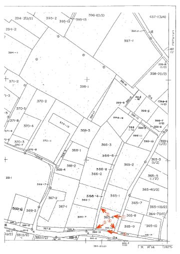 差木地地区一周道路沿いの宅地